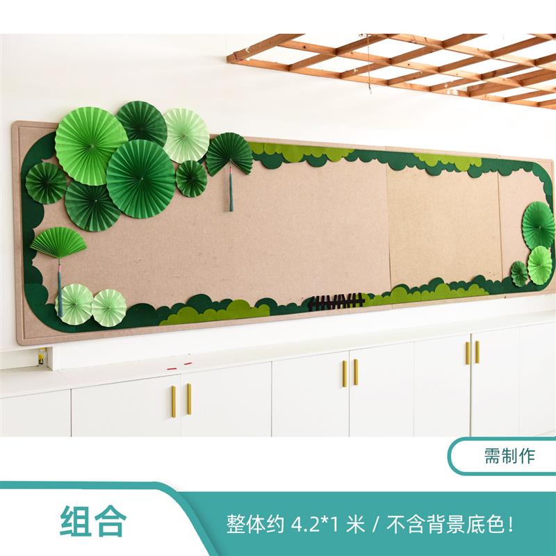 立体中式国风墙面墙饰贴幼儿园小学展示栏黑板报组合文化环创材料