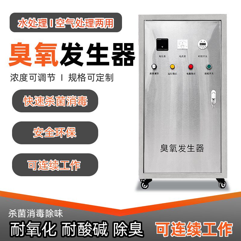 大型高浓度臭氧发生器风冷水冷空气源氧气源工业食品厂养殖水处理