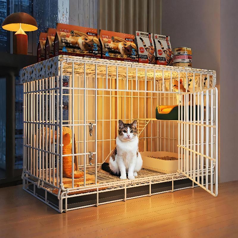 猫笼子家用室内超大自由空间双层带厕所一体可折叠便捷外出猫别墅图片