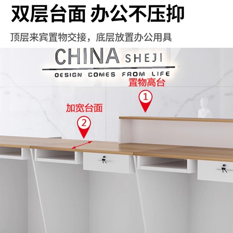 收银台店铺小型吧台收银超市便利店柜台桌展示架奶茶店前台接待台
