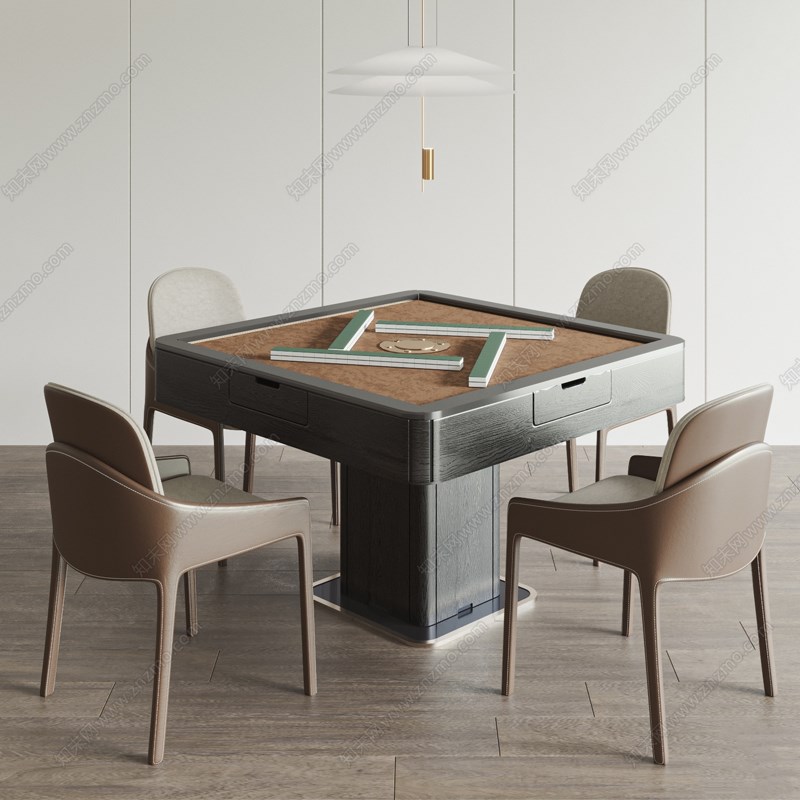 轻奢麻将桌家用全自动麻将机一体餐桌椅茶楼棋牌室电动麻将扭蛋桌