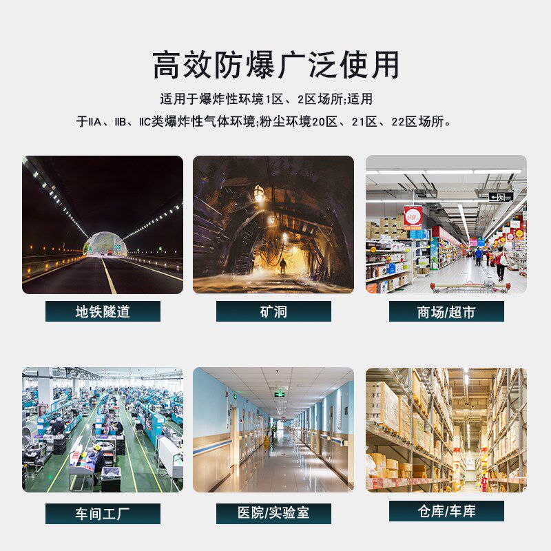 led防爆双头应急灯 消防锂电池疏散指示牌 安全出口二合一标志灯