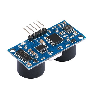 SR09超声波模块 精度1mm 带温度补偿测距 I2C 串口 兼容Arduino