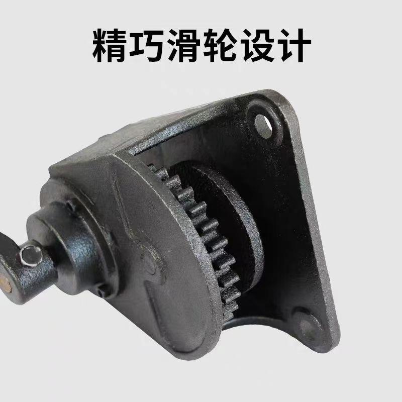 加厚铸铁养殖场卷帘机猪场卷帘布温室带手摇升降器手动大棚卷膜器