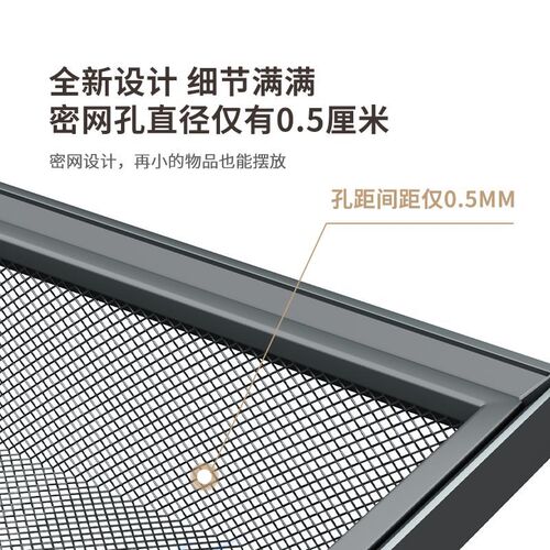 悍诺斯衣柜拉篮抽屉式滑轨内衣推拉篮衣帽间裤架伸缩收纳密网拉篮