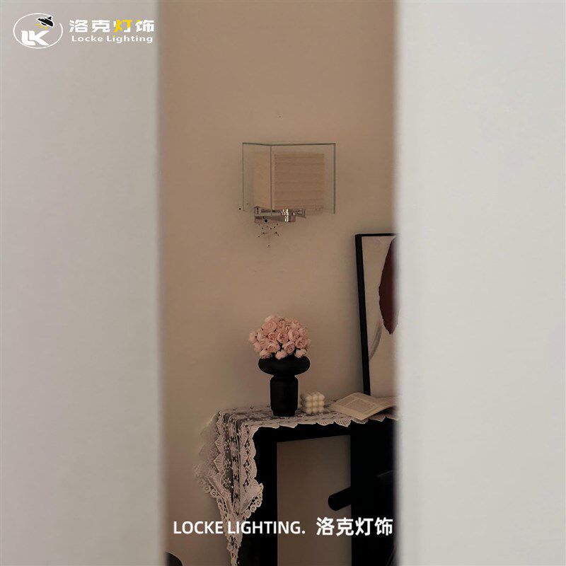 洛克灯饰 东京ANdAZ季裕棠设计师玻璃壁灯中式复古宣纸装饰氛围灯