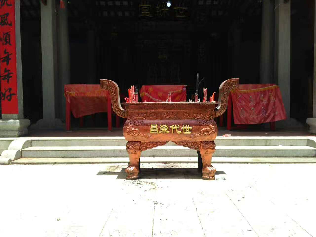 寺庙大型香炉寺庙铸铁香炉寺院香炉陵园烧纸经炉圆形平口香炉