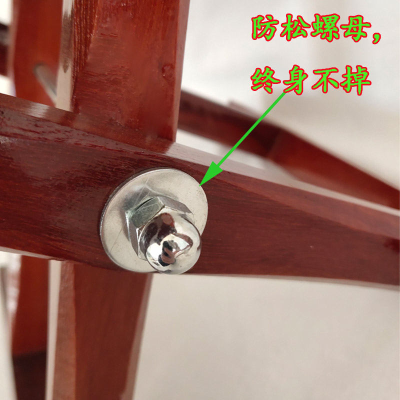 马扎实木50公分高凳折叠凳靠背椅红木礼品烧烤钓鱼小马札老人学生