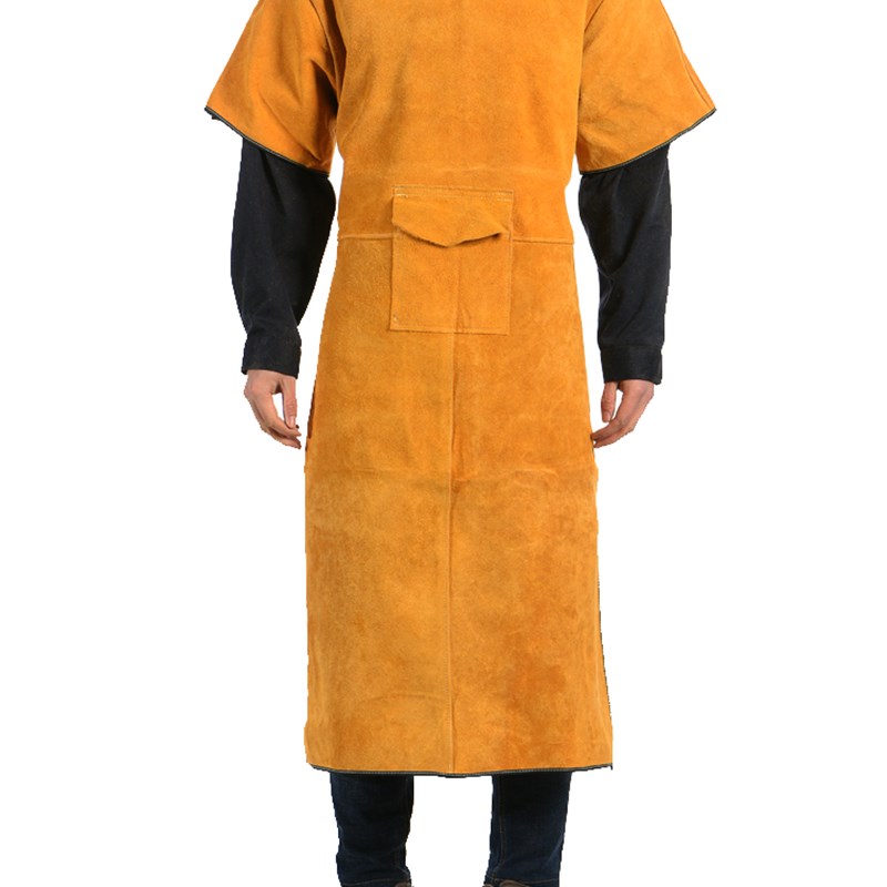 牛皮电焊服工作服防烫防火花飞溅焊工工作服劳保服焊工防护服包邮