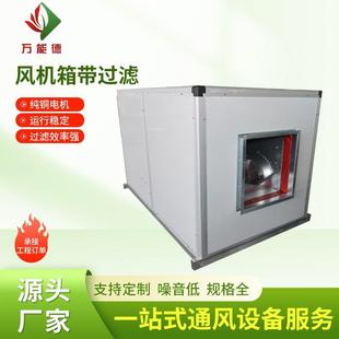 离心风机箱低噪音外转子离心通风机净化型静音风柜单项流风机 柜式