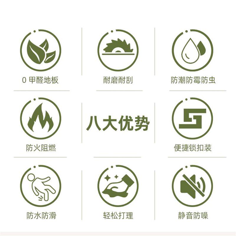 【包安装】SPC石塑锁扣木地板翻新改造自己铺卡扣式加厚耐磨防水