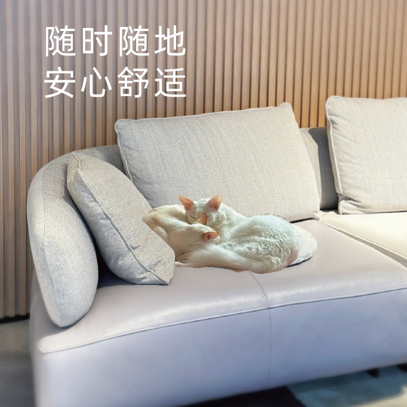 摩法小兔绒超柔猫狗睡垫猫窝猫爬架可替换圆形宠物坐垫两面可用