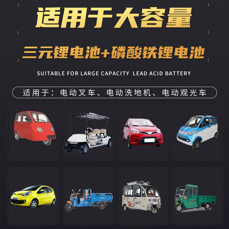 锂电池充电器12V24V20A三元铁锂电瓶14.6V29.2V29.4V伏洗地机叉车