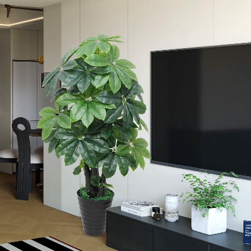 仿真绿植室内花仿生发财树盆栽客厅假树摆设造景大型塑料盆景葵树
