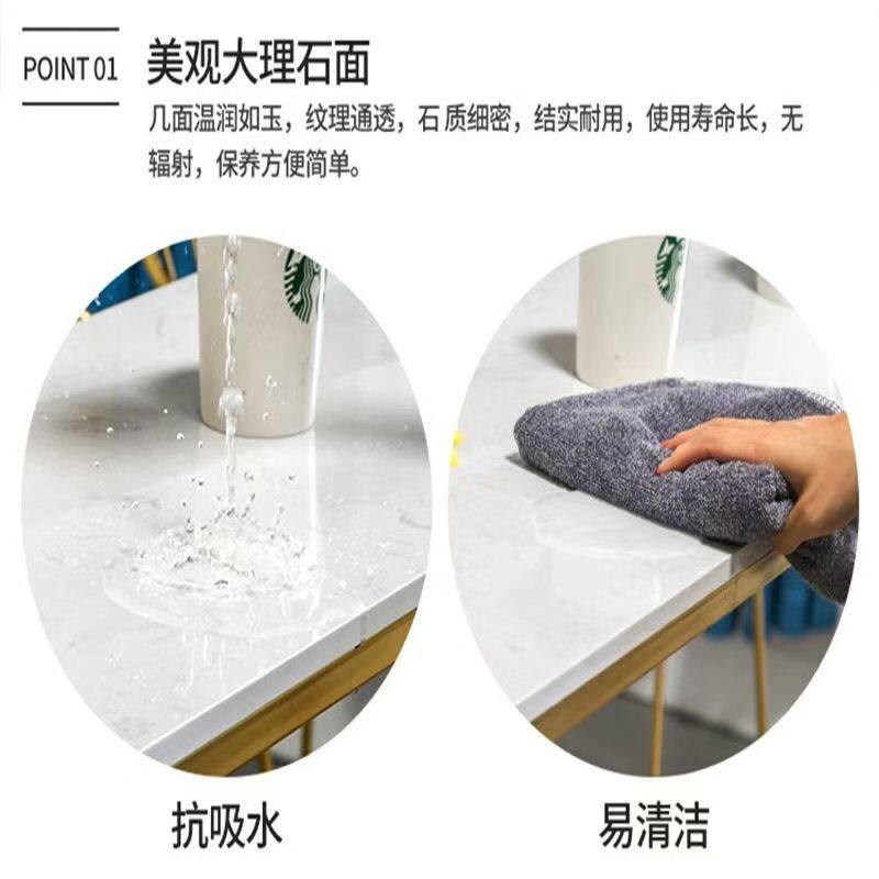 大理石台面定做卫生间厨房鞋柜茶几边几餐桌面板人造石材桌面定制