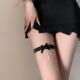 腿环欧美脚链饰品性感辣妹风蝴蝶结弹力带蕾丝腿环身体链腿链