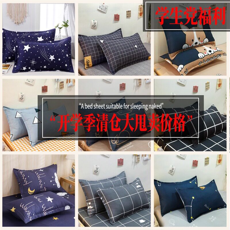 枕套48x74cm家用单人四季通用