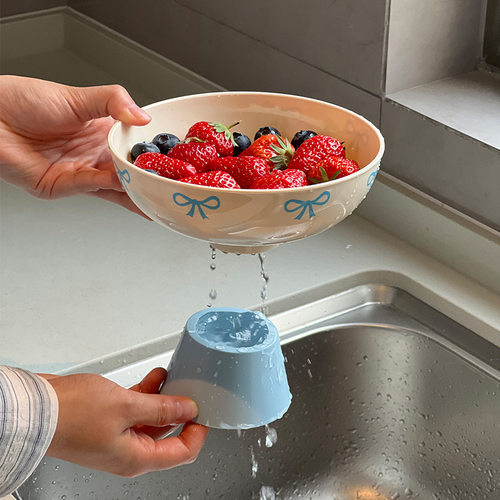 高脚水果沥水盘家用轻奢高颜值碟