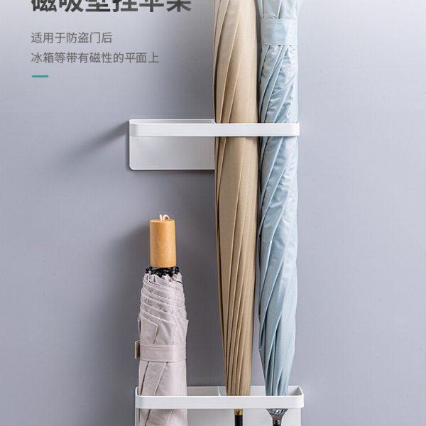 4YK磁吸伞架家用壁挂入户门折叠雨伞收纳架免打孔置物架玄关收纳,收纳整理,暖气片置物架,淘宝优惠券,粉丝福利购,淘宝优惠卷