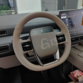L9i6I8专车专用真皮手缝方向盘把套 巧音适用于理想MEGA