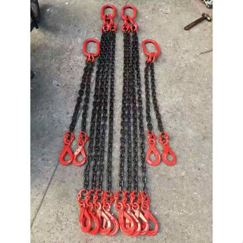 起重链条吊索具组合吊装链吊车挂钩G80锰钢链条行车吊车模具吊环