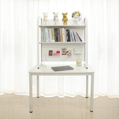 简易书架洞洞板桌面置物架铁艺桌上收纳小架子学生宿舍书桌整理架