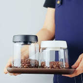 食品级真空玻璃密封罐抽气储物罐大容量收纳咖啡豆粉保存罐防潮罐