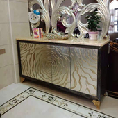 轻奢极简玄关柜北欧门厅入户z装 客厅酒柜储物隔断柜 饰柜意式