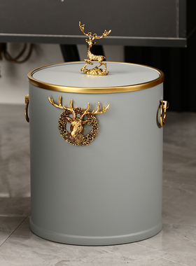 轻奢家居客厅茶几沙发旁边装饰A品落地创意北欧简约垃圾桶摆件