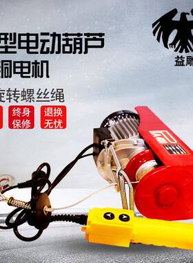 微型电动葫芦PA200出口跨境可加配遥控220V小型家用小吊机电葫芦