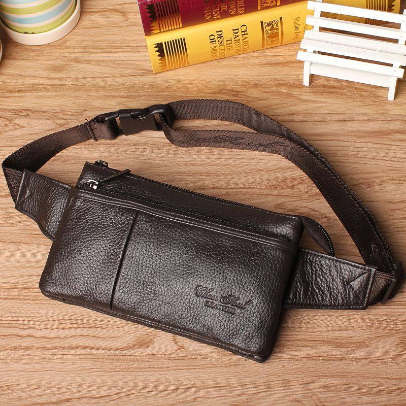 仅亏一天新款 牛皮腰包真皮胸包男包包超薄隐形腰包手机包多功能,箱包皮具/热销女包/男包,通用款女包,淘宝优惠券,粉丝福利购,淘宝优惠卷