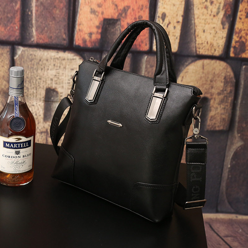 仅亏一天新款 男包单肩包真皮竖款手提包牛皮韩版休闲斜挎包商务