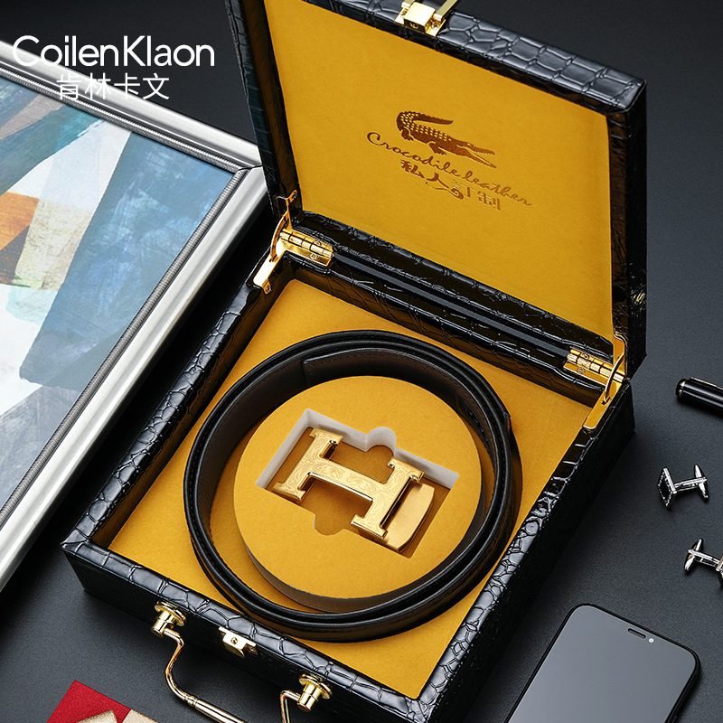 新款CoilenKlaon皮带男真皮年轻
