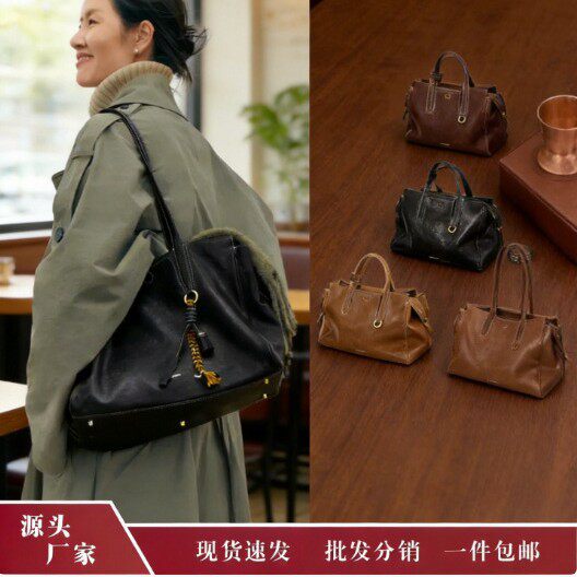 头层牛皮手提包旅行循迹见物包包