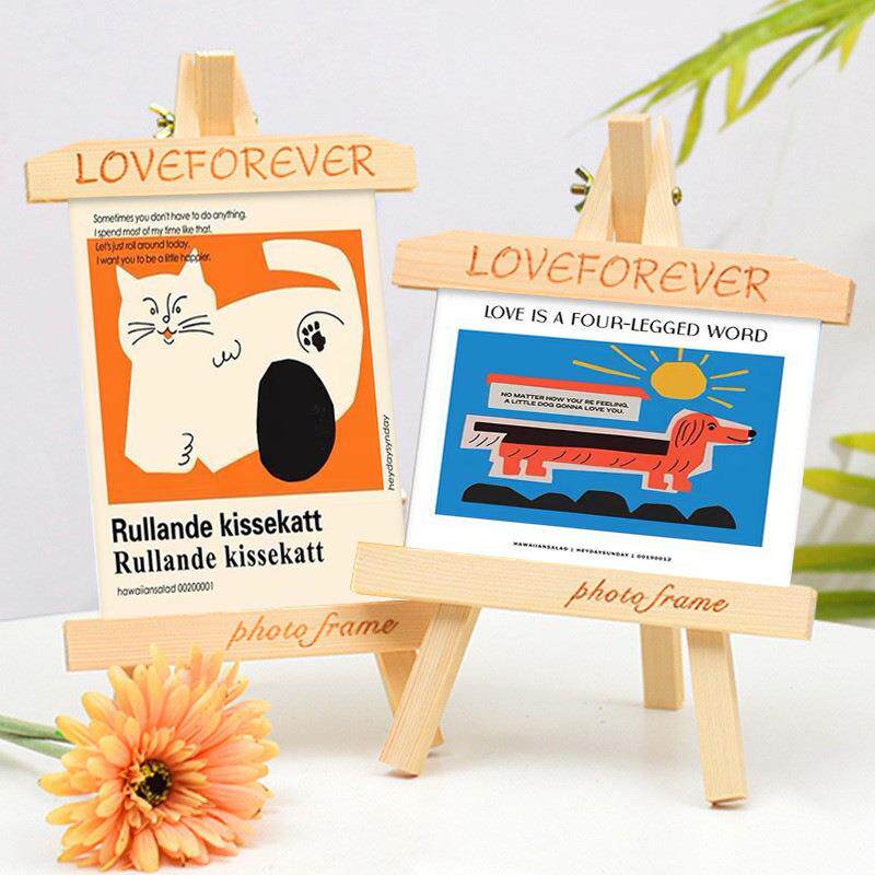 创意相框摆台5 6 7寸 A4画框活动用相框儿童相架迷你三脚架展示框