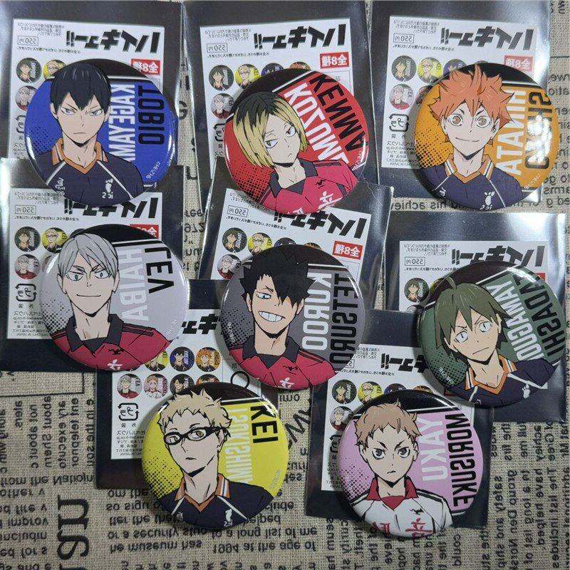 现货正版日谷排球少年TV吧唧徽章周边描边线条 动漫进口