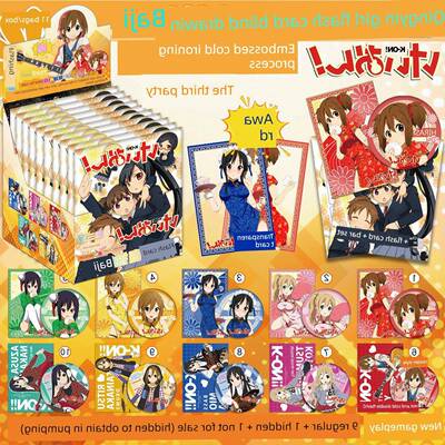 轻音少女盲盒吧唧闪卡套装75mm双闪徽章盲袋谷子透卡送吧唧保护套