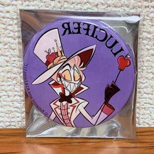 日版谷子 地狱客栈Hazbin hotel快闪吧唧 路西法黑气球吧唧有原袋