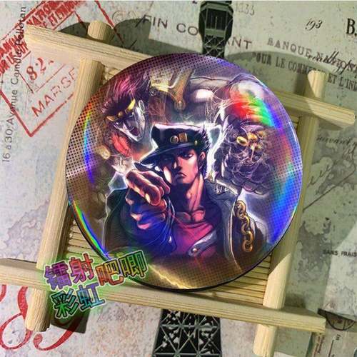 jojo的奇妙冒险 空条承太郎DIO白金之星 徽章吧唧胸针周边