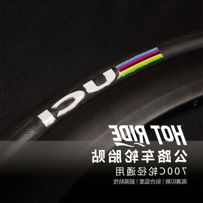 公路轮组700公路车轮胎字母贴纸UCI彩色贴纸轮组刀圈装饰改色个性