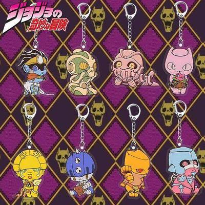适用jojoQ版替身亚克力钥匙扣动漫漫画周边书包拉链挂饰朋友闺蜜