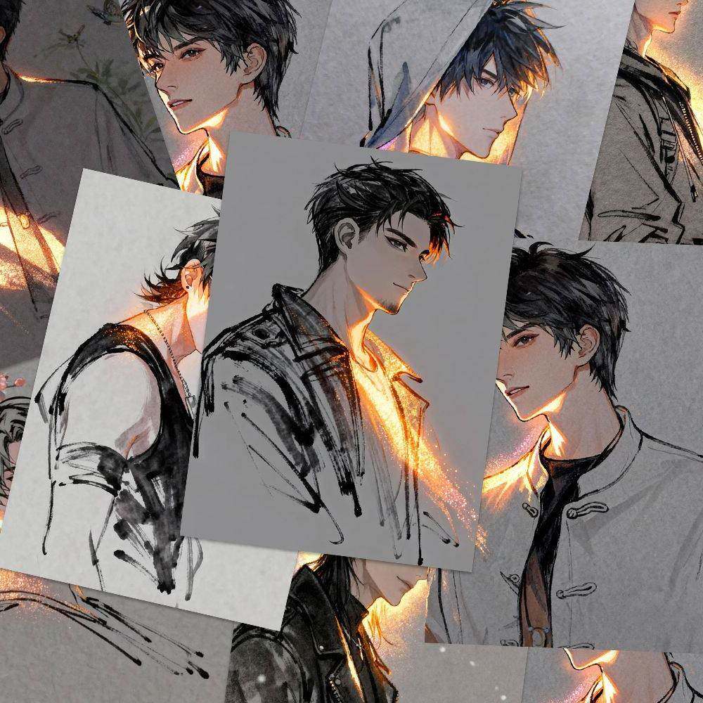 盗墓笔记小卡】张起灵黑瞎子解雨臣光影高颜值周边精美收藏小卡