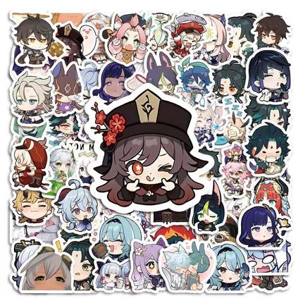 50根信冲击贴纸周边核桃字符表情包笔记本电脑手机壳贴纸防水手册