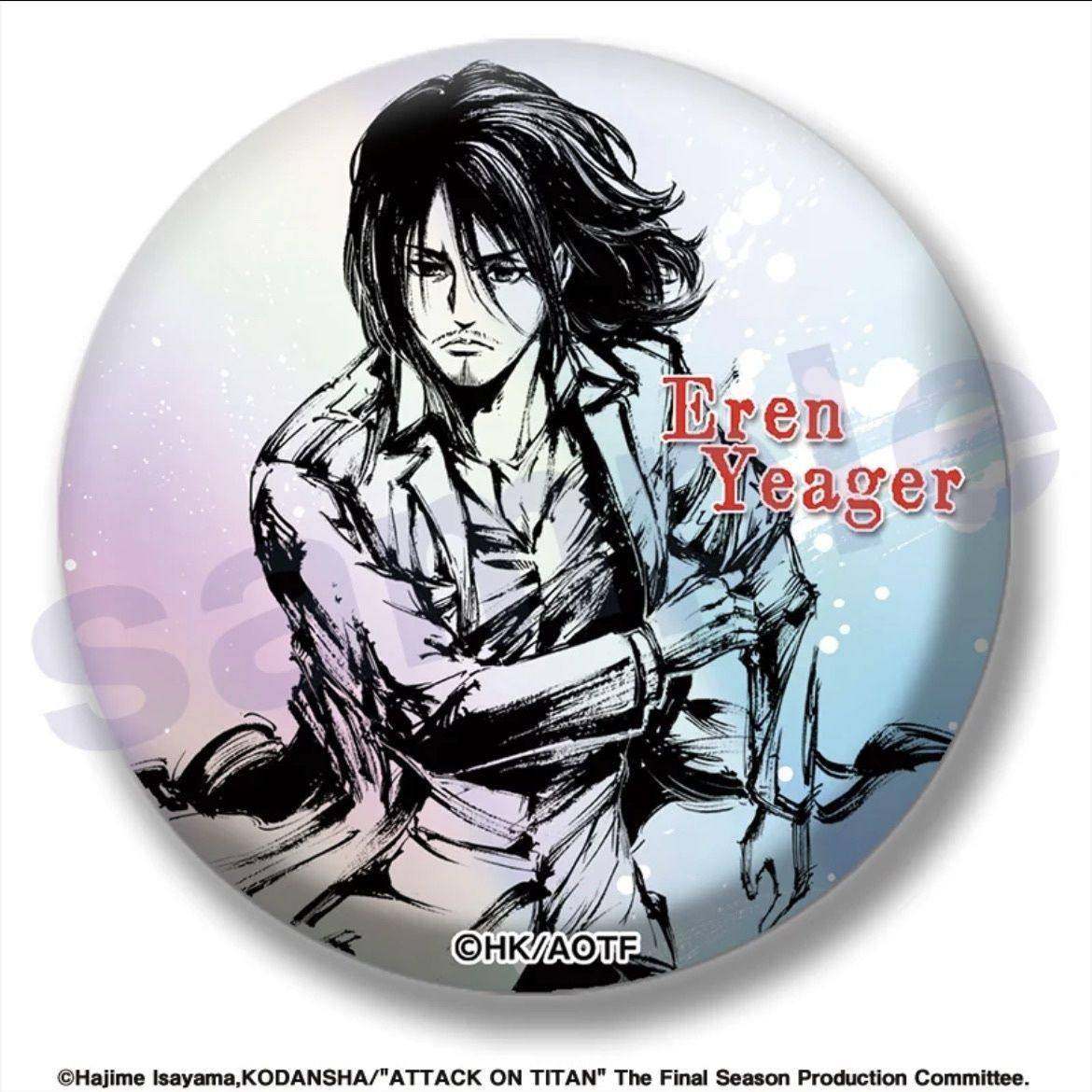 进击的巨人 墨绘 水墨风 闪吧唧徽章 Vol.1 周边 自制亮膜