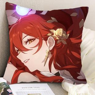 崩坏三抱枕可定制双面靠垫星穹铁道周边二次元布洛妮娅三月七宿舍