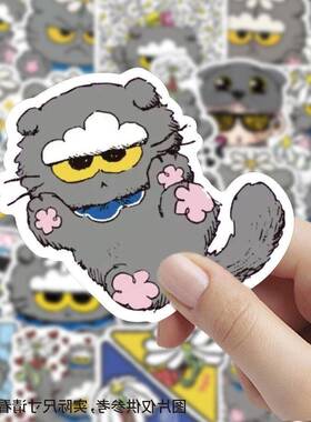 2025新款zoa猫贴纸卡通可爱猫咪玩偶表情包头像DIY装饰高清贴画