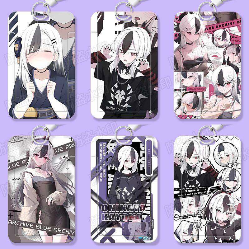 碧蓝档案鬼方佳代子学生滑盖卡套饭卡公交卡证件保护套门禁校园卡