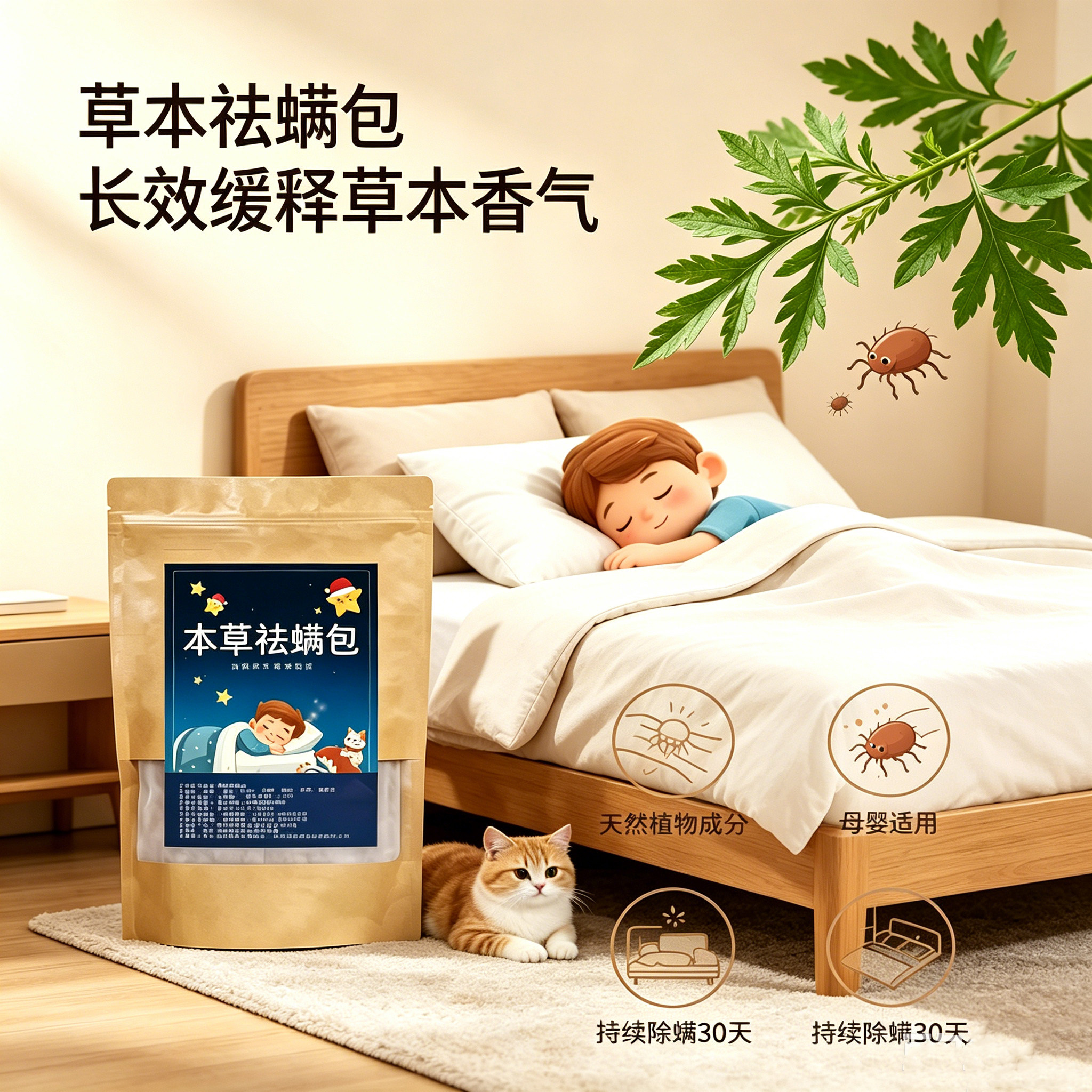 草本除螨包床上用抗菌