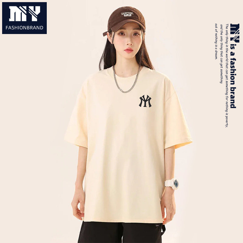 MY清仓！春季上新清仓套头上衣纯棉半袖男女同款日常休闲通勤T恤 - 淘宝联盟商品