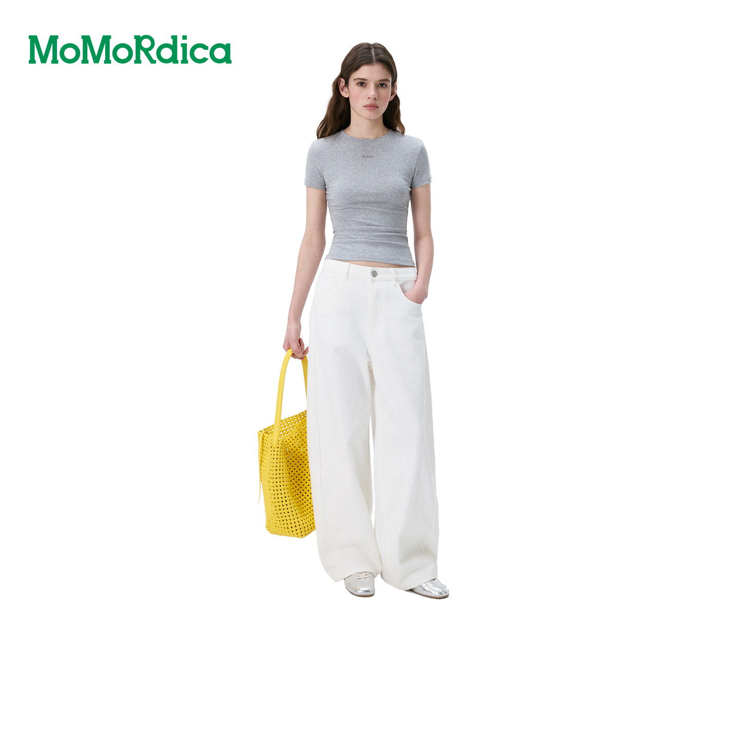 【雪欧尼粉丝专享】Momordica 休闲长裤通勤百搭高腰弯刀裤女